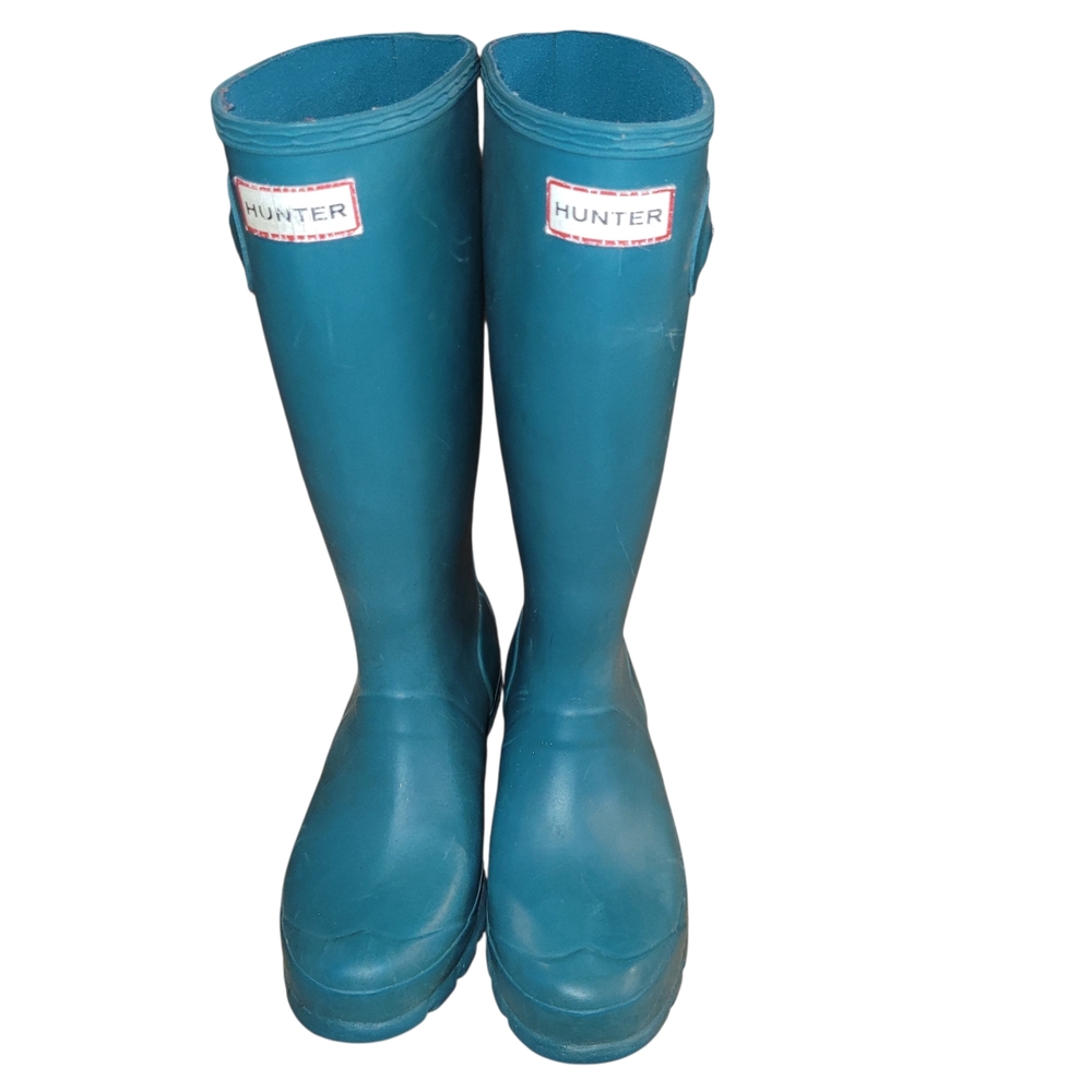 Hunter Teal Rain Boots